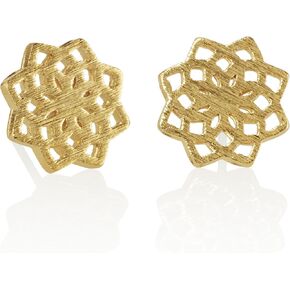 namana Mandala Stud Earrings for Women. Brushed Finish Sacred Geometry Earrings for Women. Cute Stud Earrings for Women. Mandala Flower Jewelry with Gift Box