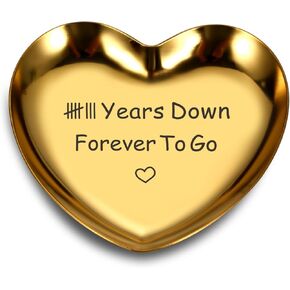 Bronze Gifts for 8th Anniversary 8 Year Bronze Anniversary Gifs for Him Her Wedding Anniversary Gifs Jewelry Tray for Women Girlfriend 8th Anniversary Ring Holder Gifts for Anniversary Christmas