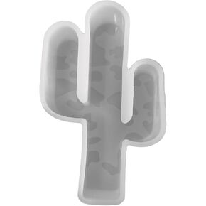 Cactus with Leopard Print Silicone Mold | 3" Wide x 5" Long x 1" Deep | Silicone Mold for Freshies, Silicone Mold for Epoxy, Silicone Mold for Soap | Cactus with Leopard Design