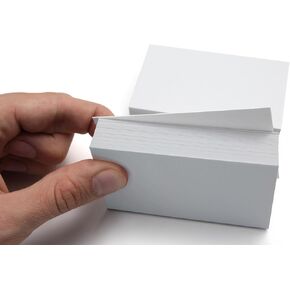 100 Sheets White Cardstock Thick Paper - Blank Heavy Weight 350gsm Cover Card Stock for Invitations,Stationery Printing,Scrapbooking,Crafts,DIY Cards, Paper Crafting (3x5 Inches)