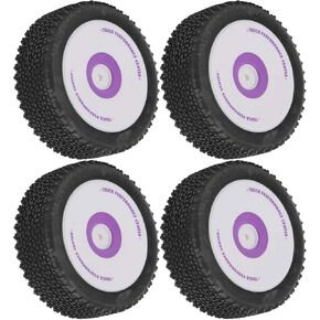 RC Front Rear Tires 4Pcs RC Car Front Rear Rubber Tires Set Fit Hand & Wrist Braces for WLtoys 1/12 124019 Remote Control Cars Arm Hand & Finger Supports