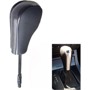 Gear Shift Knob Leather Shift Lever Automatic for BMW E36 (1997-1999) E38 E39 E46 Z4 Z3 E53 X5 X3 E60 (Black)
