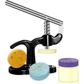 Bath Bomb Mold Kit with a Set of molds，DIY for Clean Dissolving Vapor Shower Bomb with Kids or Women，Shower Steamers Press，Shower Bomb Tools，Mold & Bath Bombs Press for DIY Making Supplies