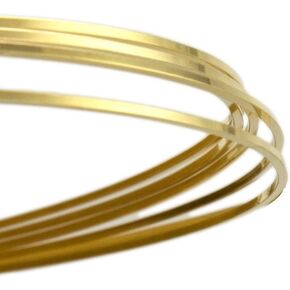 14 Ga Yellow Brass Square Wire Dead Soft 25 Ft Coil