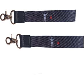 2 Pcs Pirate Edward Teach Flag Keychain,GIFTS Blackbeard Pirate Keychain.