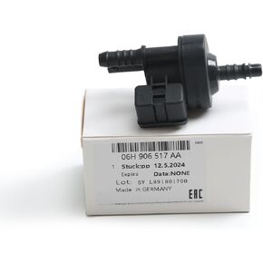 06H906517AA 06H906517B Vapor Purge Valve Compatible with Audi A3 A4 A5 A6 Q3 TT VW Golf Passat Scircco Tiguan Beetle 1.8/2.0T