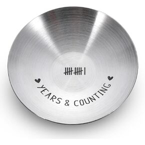 11 Year Anniversary Tray Gifts for Women Men Couple 11th Anniversary Steel Gifts Wedding Engagement Gifts Steel Gifts for 11th Anniversary Christmas Valentines Day Gifts Holder Steel Gifts