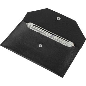 Money Envelopes for Cash, PU Leather Cash Envelope Wallet Reusable Cash Wallet Money Wallet Money Pouch Cash Holder Cash Bag Cash Envelopes for Travel and Budgeting, Black