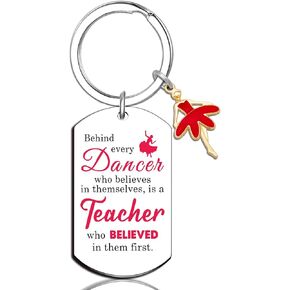 Dance Teacher Gifts Unique Teacher Keychain Gifts for Women Dance Teacher Appreciation Gifts for Women Christmas Gifts for Teachers Thank You Gift for Women Thanksgiving Birthday Gift Ideas