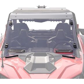 A & UTV PRO Front Vented Full Windshield for Polaris RZR PRO XP 2020-2024, RZR Turbo R 2022 2023 2024, Clear Heavy Duty Hard Coated Adjustable Vents Accessories, Replace OEM #‎ 2883756, 2 Seater