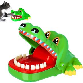 Super Big Crocodile Teeth Toys Game for Kids, Crocodile Biting Finger Dentist Games Funny Toys for 1 to 4 Players, Ages 3 (S)