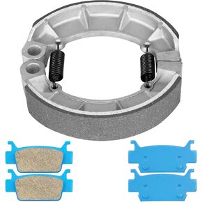 Front and Rear Brake Shoes Pads for Honda Rubicon 500 TRX500 FA/FAA 2005-2014, GPScape TRX500 FGA 2005-2008, Foreman 500 2x4 4x4 TRX500 FE FM FPE FPM TM 2005-2011, Replace for ‎FA410