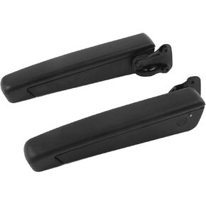 1 Pair Car Seat Armrest, Car Adjustable Seat Armrest Shock Resistant PU Sponge Black Universal for Automobiles Trucks