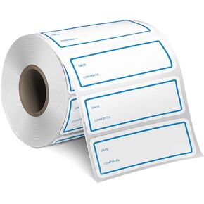 Tafura Food Labels (200 pcs) Freezer Labels for Food Containers | Removable Food Labels Stickers, Easy Write On, No Residue, 1x3 Inch