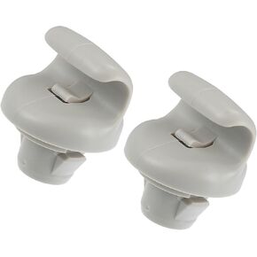 Motoforti Sun Visor Clip Retainer,for Nissan 350Z 2004-200, Plastic,Gray,2 pcs