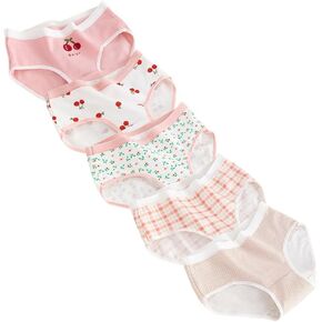 Women’s Underwear Cotton Panties Cherry Cute Kawaii Japanese Underwear 5 Pack
