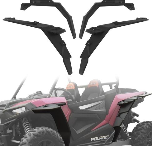 Wider Extended Front & Rear Fender Flares Mud Flaps for Polaris RZR XP/XP 4 1000 2014-2023, Durable Exterior Accessories, 4Pcs in Saudi Arabia