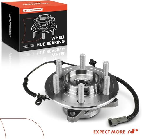 محمل العجلة الأمامية الممتازة ومجموعة المحور مع حلقة ABS وABS و6 عروة متوافقة مع Ford F-150 F150 2018 2019، 4WD in Saudi Arabia