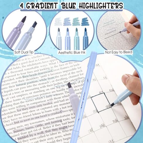 Janlaugh 38 Pcs Aesthetic College School Supplies with Pen Case Sticky Notes Gel Pens Highlighters Correction Tapes Back to School Stationery Kit(Green Color,Classic) in Saudi Arabia