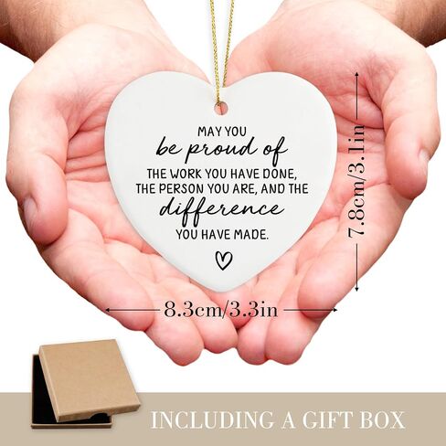 Employee Appreciation Gifts Thank You Gifts for Staff Coworker Ornament Keepsake Sign Heart Plaque Team Gifts for Employees Colleagues Coworkers Gift for Women Men in Kuwait