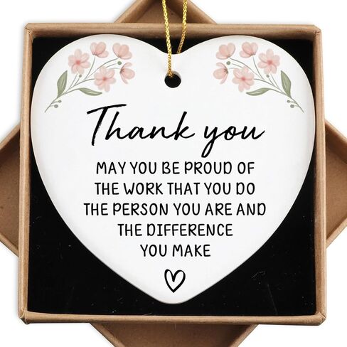 Employee Appreciation Gifts Thank You Gifts for Staff Coworker Ornament Keepsake Sign Heart Plaque Team Gifts for Employees Colleagues Coworkers Gift for Women Men in Kuwait