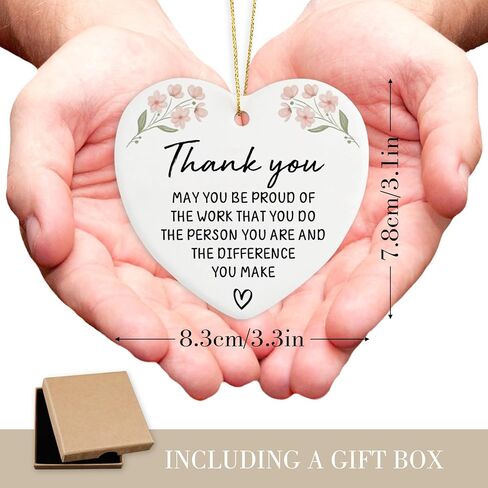 Employee Appreciation Gifts Thank You Gifts for Staff Coworker Ornament Keepsake Sign Heart Plaque Team Gifts for Employees Colleagues Coworkers Gift for Women Men in Kuwait