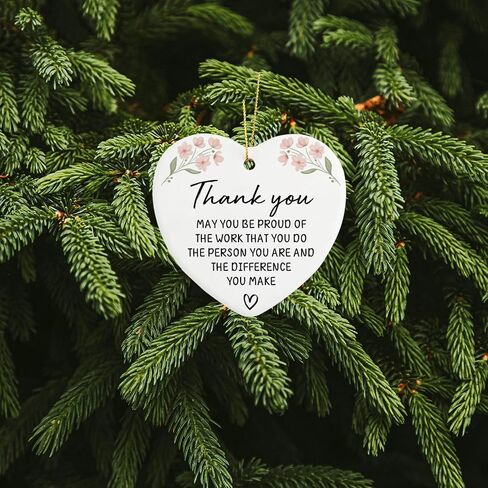 Employee Appreciation Gifts Thank You Gifts for Staff Coworker Ornament Keepsake Sign Heart Plaque Team Gifts for Employees Colleagues Coworkers Gift for Women Men in Kuwait