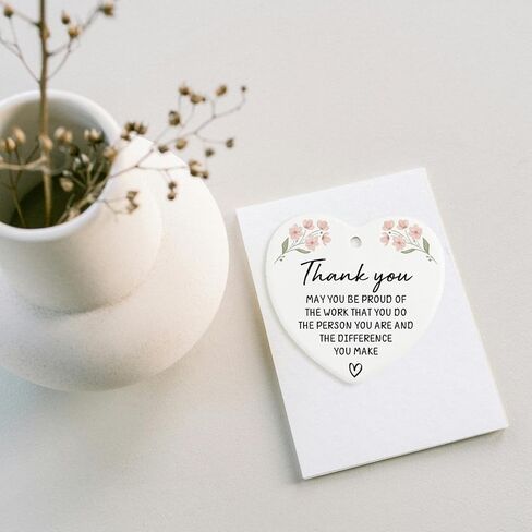 Employee Appreciation Gifts Thank You Gifts for Staff Coworker Ornament Keepsake Sign Heart Plaque Team Gifts for Employees Colleagues Coworkers Gift for Women Men in Kuwait