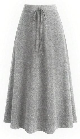 تنورة طويلة للنساء من Avanova بربطة أمامية واسعة على شكل حرف A، تنانير طويلة متأرجحة عالية الخصر in Kuwait