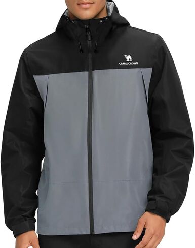 سترة CAMELSPORTS للرجال مقاومة للماء في الهواء الطلق معطف واق من المطر خفيف الوزن ومسامي للتنزه سيرًا على الأقدام وركوب الدراجات وصيد الأسماك in Kuwait