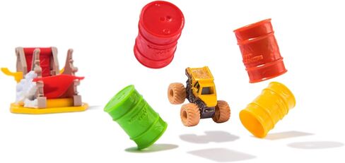 Monster Jam Mini Jams, Earthshaker Boneyard Blaster Mega Frenzy Playset with 2 Minis Monster Truck, Kids Toys for Ages 3 and Up in Saudi Arabia