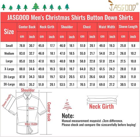 JASGOOD Hawaiian Christmas Shirt for Men Short Sleeve Button Down Santa Vacation Shirts Beach Camp Shirt and Christmas Hat in Saudi Arabia