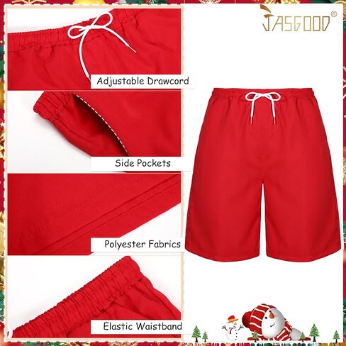 JASGOOD Hawaiian Christmas Shirt for Men Short Sleeve Button Down Santa Vacation Shirts Beach Camp Shirt and Christmas Hat in Saudi Arabia