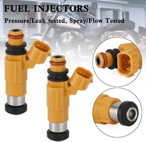 2PCS Fuel injectors Fit for Kawasaki 2000-2008 Vulcan 1500 1600 PN, OEM Number: 49033-1057,INP-786 in Saudi Arabia