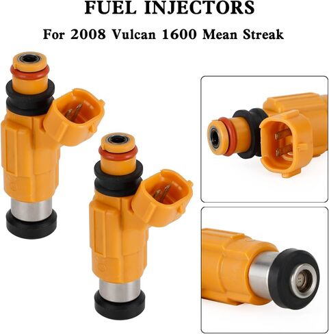 2PCS Fuel injectors Fit for Kawasaki 2000-2008 Vulcan 1500 1600 PN, OEM Number: 49033-1057,INP-786 in Saudi Arabia