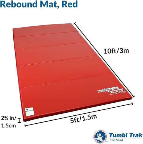 حصيرة Tumbl Trak Rebound باللون الأحمر مع شريط فيلكرو على الوجهين in Saudi Arabia