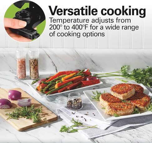 Hamilton Beach Durathon Ceramic Electric Skillet with Removable 12x15" Pan, Adjustable Temperature, Reversible Design, Tempered Glass Lid (38529K) in Saudi Arabia