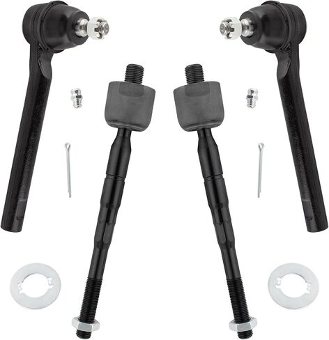 4PC Front Inner and Outer Tie Rod Ends Set EV800226 ES800224, Inner and Outer Tie Rods for Honda Odyssey 2005 2006 2007 2008 2009 2010 in Saudi Arabia