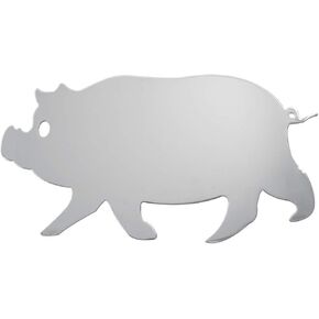 GG Grand General 94071 Large 12 X 6.5 Inches Chrome Pig w/Studs on Back, L/H