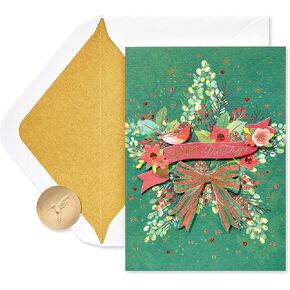 Papyrus Boxed Christmas Cards with Envelopes, Joyful Christmas and Wonderful New Year, Gold Christmas Tree (8-Count) in Saudi Arabia