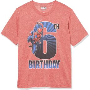 Marvel Kids' Spiderman 6th Bday T-Shirt