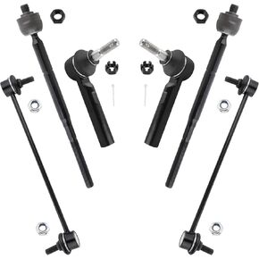K750385 EV800400 ES800408 Front Stabilizer Sway Bar Links Inner & Outer Tie Rod Ends Left & Right for Chrysler 200 2011-2014 Sebring 2007-2010 Dodge Avenger 2009-2014, Pack of 6