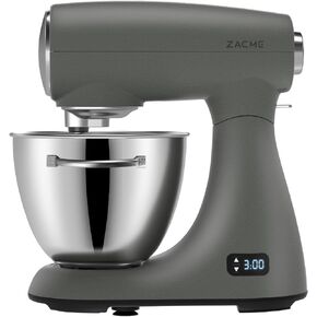 ZACME Commercial Stand Mixer 8.4QT 800W for big family, Kitchen Electric Mixer Metal Food Mixer with Stainless Steel Bowl Dough Hook and Beater with Smart LCD Timer Display and Tilt-Head Design