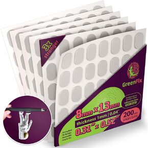 نقاط لاصقة كبيرة من GreenFix 200 قطعة - نقاط جل لاصقة شفافة قابلة للإزالة - نقاط ذاتية اللصق على الوجهين - أداة لاصقة للمقتنيات والتماثيل وديكور المنزل والفنون والحرف اليدوية in Kuwait