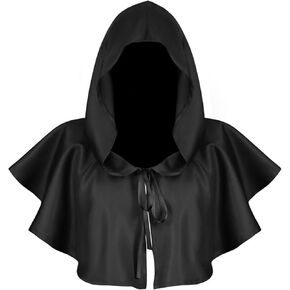 Halloween Cowl Cloak Hood Hat Hooded Poncho Cape Cosplay Costumes for Women Men