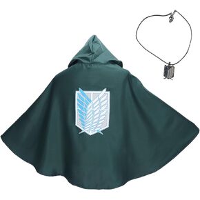 Anime Attack on Titan Cloak Shingeki No Kyojin Hooded Cloak Cape Aren/Levi Capes Cosplay Costume