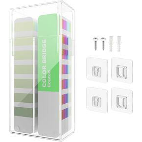 Acrylic Book Storage Organizer Box for Pantone Color Guide Book, Color Guide Set Holder Clear Desk Organizer Caddy with Dust Water Proof Lid for All Pantone Color Guide Organization and Storage