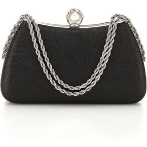 YYW Clutch Purse for Women Pearls Evening handbag Wedding Party Purse Shoulder Bag