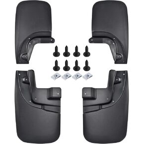 SPEEDWOW Mud Flaps，Front and Rear 4Piece Splash Guards Fender Fit for 2005-2015 Toyota Tacoma.（No Drilling Required）