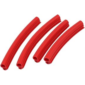 XMHF 4PCS Car Rubber Sealing Sealed Strip Door Guard Buffer Protector White
